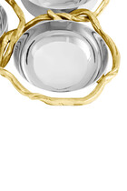 Wisteria Gold Seder Plate